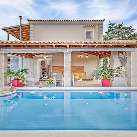 Villa Olivia Corfu - Amazing Sea-View 3 Bedroom Villa With A Pool Gazátika Esterno foto