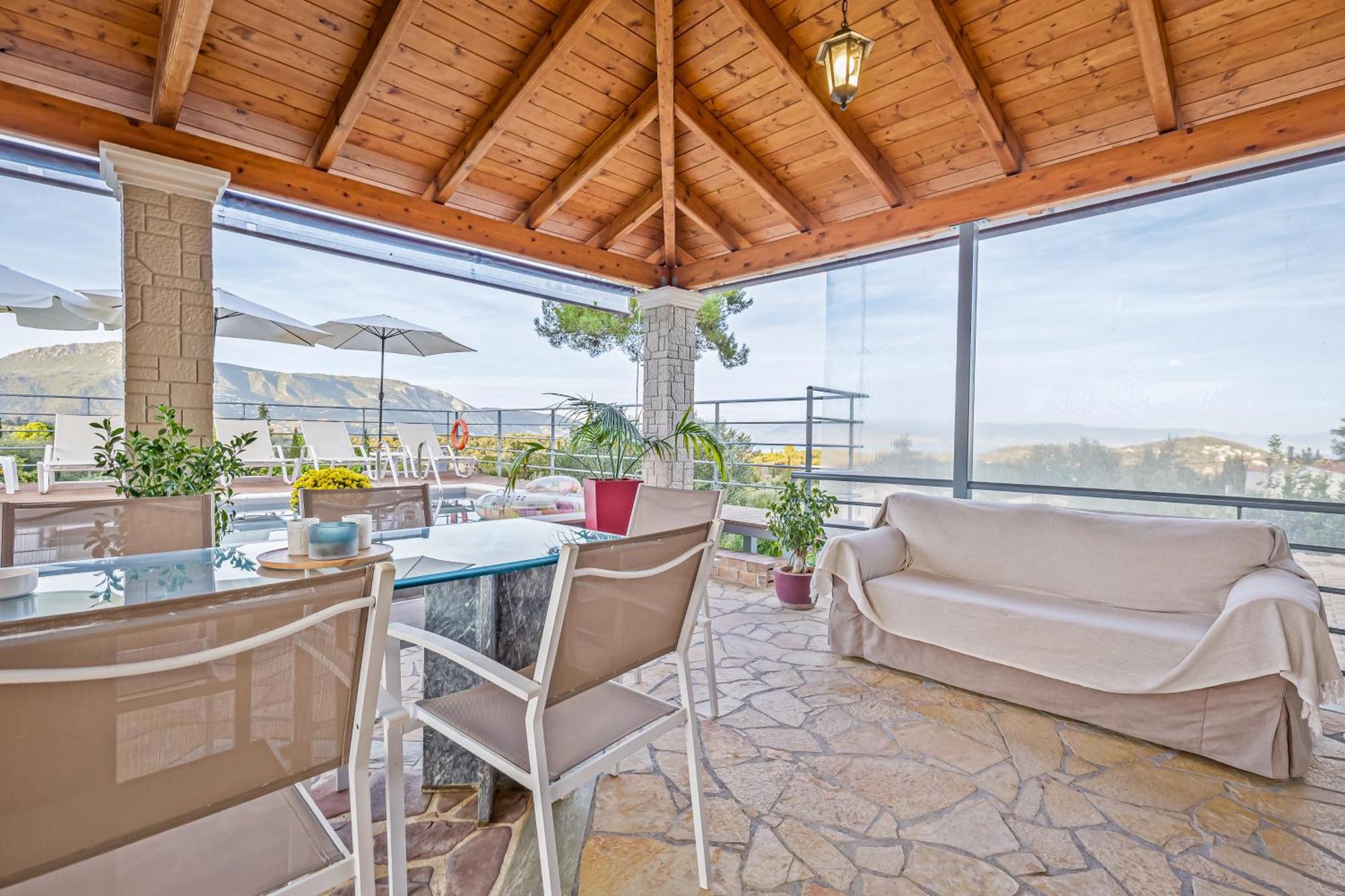 Villa Olivia Corfu - Amazing Sea-View 3 Bedroom Villa With A Pool Gazátika Esterno foto