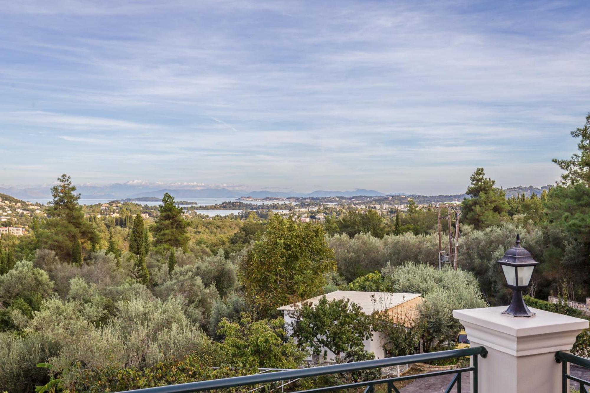 Villa Olivia Corfu - Amazing Sea-View 3 Bedroom Villa With A Pool Gazátika Esterno foto