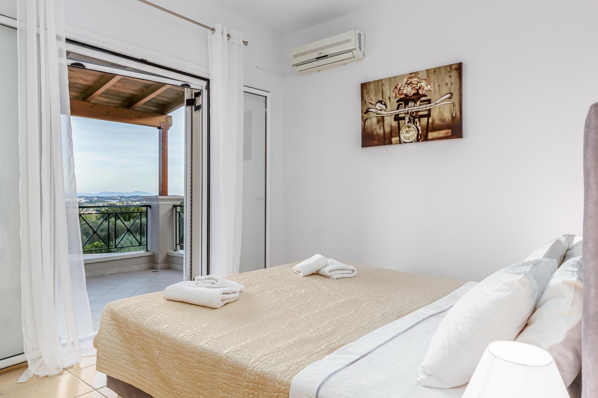 Villa Olivia Corfu - Amazing Sea-View 3 Bedroom Villa With A Pool Gazátika Esterno foto